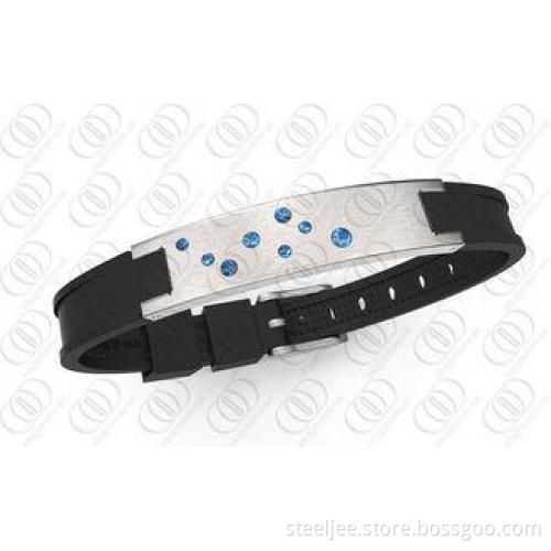 Shiny Polished Stainless Steel Bracelets , Silver Bracelets